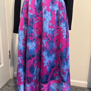 Banana Republic Pink and Blue Floral Maxi Skirt